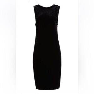 Moss Copenhagen Nony Dress Elegant Knit Black Sleeveless Low Back Dress